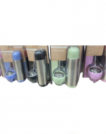 4 Set de Termo Bala con Mate y Bombilla (1 Set Trae: 2 PCS) Medida: 500 ml aprox.