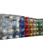 36 Set Esferas Navideñas Colores Surtidos (1 Set trae: 12 PCS) Medida: 8 cm aprox.