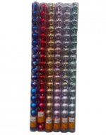 48 Set de Esferas Navideñas Colores Surtidos (1 Set trae: 18 PCS) Medida: 6 cm aprox.