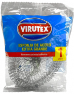 Esponja Acero Extra Grande Virutex x 12 Unds.