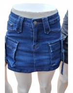 Falda Short Jeans x 3 Unds.Talla: M - L - XL