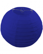 Farol de Papel Color Azul x 12 Unds. Medida: 25 cm Aprox.