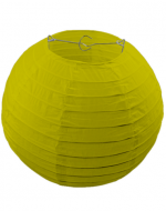 Farol de Papel Color Amarillo x 12 Unds. Medida: 25 cm Aprox.