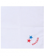 Pañuelo Blanco Fiestas Patrias x 12 Und. Medida: 28*28 cm aprox