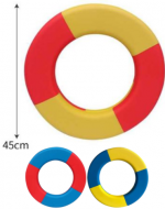 Anillo de Natación Goma Eva Colores Surtidos x 4 Unds. Medida: 51 cm aprox.