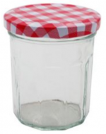 Frasco de Vidrio Cuadrado x 12 Unds. Medida: 250 ml aprox.