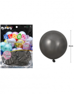 4 Set Globos Cromados Color Negro (1 Set Trae 20 PCS) Medida: 12 "