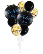 6 Set de Globos "Feliz Día" (1 Set Trae 8 PCS)