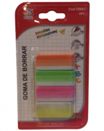 12 Set Goma De Borrar Colores (1 Set Trae 4 PCS)