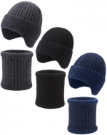 Gorro Tapa Orejas con Cuello Interior Chiporro Colores Surtidos x 12 Unds.