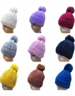 Gorro de Lana Colores Surtidos x 12 Unds.