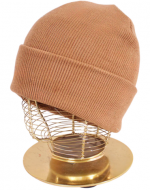 Gorro Beanie Color Camel x 12 Unds.