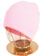 Gorro Beanie Color Rosado x 12 Unds.