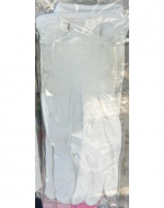 Guantes con Línea y Botón Color Blanco x 12 Pares. Talla: XL
