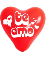 12 Set Globos de Látex Corazon (1 Set Trae 5 PCS) Medida: 30 cm aprox.