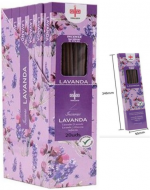 Incienso de La India Aroma Lavanda x 20 Cajitas. Medida: 24.3 x 5 cm aprox.