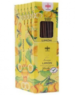 Incienso de La India Aroma Limón x 20 Cajitas. Medida: 24.3 x 5 cm aprox.