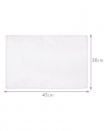 Individual Liso Color Blanco x 12 Unds. Medida: 30 x 45 cm aprox.