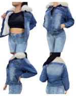 Chaqueta Jeans para Dama con Chiporro x 6 Unds. Talla: S - M- L-  XL