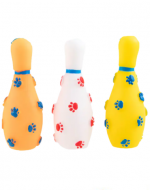 Juguete Bolos para Perro Colores Surtidos x 12 Unds.Medida: 14.5 cm aprox.