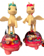 Juguete Unicornio con Luz y Sonido x 4 Unds.