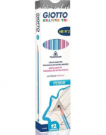4 Caja Lápices Grafito Triangular Giotto (1 Caja Trae 12 PCS)