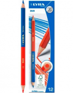 4 Caja Lápices Bicolor Lyra Slim (1 Caja Trae 12 PCS)
