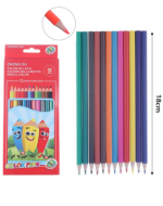 12 Cajas de Lápices de Colores (1 Caja Trae 12 PCS) Medida: 18 cm aprox.