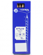 Lápiz Grafito Lyra Groove Jumbo x 12 Unds.