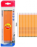 12 Set Lápiz Grafito 2B (1 Set Trae 12 PCS) Medida: 18 cm aprox.
