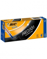4 Cajas de Bolígrafo Punta Fina BIC Color Azul (1 Caja Trae 12 PCS)