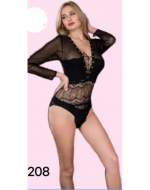 Body de Encaje Sexy Color Único x 12 Unds. Talla: Estandar