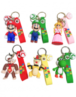 Llaveros Personajes de Mario Bross Modelos Surtidos x 12 Unds.