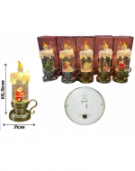Luz de Vela Llena de Agua LED Navideña  x 6 Unds.