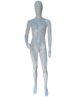 Maniquí Hombre Fibra de Vidrio Color Blanco x 1 Und.