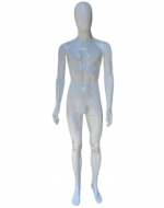 Maniquí Hombre Fibra de Vidrio Color Blanco x 1 Und.