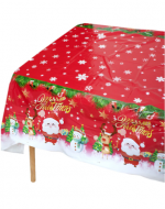 Mantel Plástico de Navidad Color Único x 6 Unds. Medidas: 137 x 274 cm aprox.