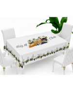 Mantel 100% Poliéster Diseño Uvas x 12 Unds. Medida: 140 x 210 cm aprox.