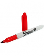 Marcador Punta Fina Sharpie Color Rojo x 12 Unds.