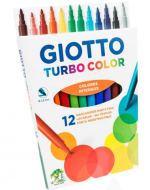 4 Caja de Marcadores Punta Fina Giotto (1 Set Trae 12 PCS)