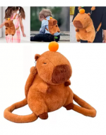 Mochila de Piel Diseño Capybara x 4 Unds. Medida: 33 x 24 cm aprox.