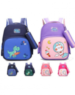 Mochila Escolar Infantil con Estuche Modelos Surtidos x 6 Unds.Medida: 30 x 13 x 37 cm aprox.