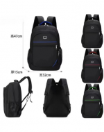 Mochila Sport Colores Surtidos x 3 Unds. Medidas: 47 x 32 x 15 cm aprox.