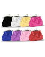 Monedero con Broche y Lentejuelas x 12 Unds.