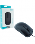 Mouse Óptico con Cable Color Negro x 6 Unds. Medida: 11.6 x 6.4 x 3.5 cm aprox.