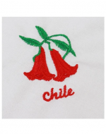 Pañuelo de Cueca Bordado Copihue x 12 Und. Medida: 28 x 28 cm aprox.