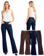 Pantalón Jeans de Mujer Colores Surtidos x 12 Unds.Talla: S - M - L
