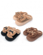 Pantufla Lazo Peludo Colores Surtidos x 12 Unds. Tallas : 36 al 41