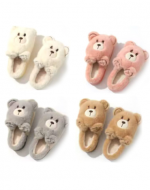 Pantufla Osito Peludo Colores Surtidos x 12 Unds. Tallas : 36 al 41