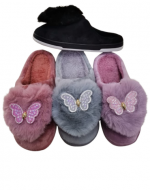 Pantuflas de Mujer sin Talón Colores Surtidos  x 48 Pares Tallas: 36 al 41